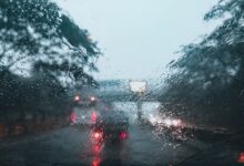 Autounfall, Regen